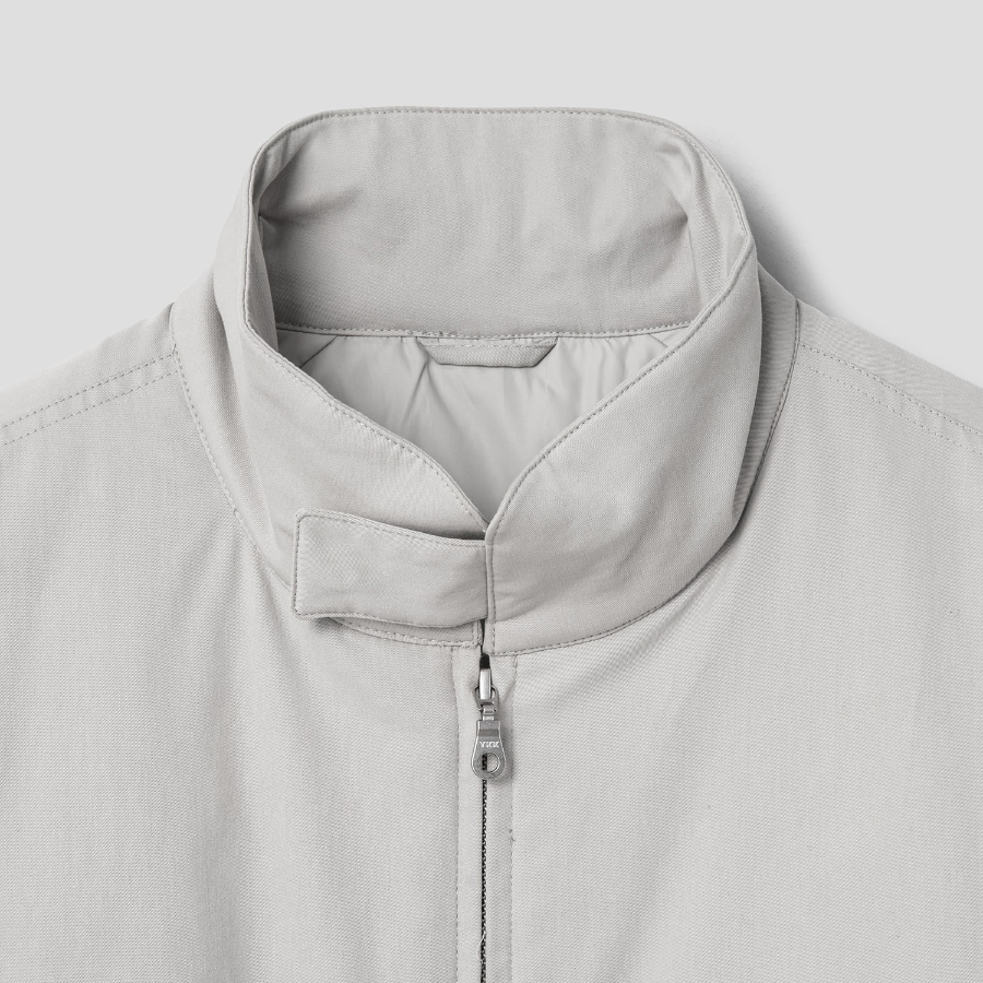 8 seconds Padded Harrington Jacket — Light Grey