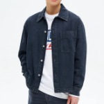 8 seconds Lightweight Panel Denim Shacket — Blue