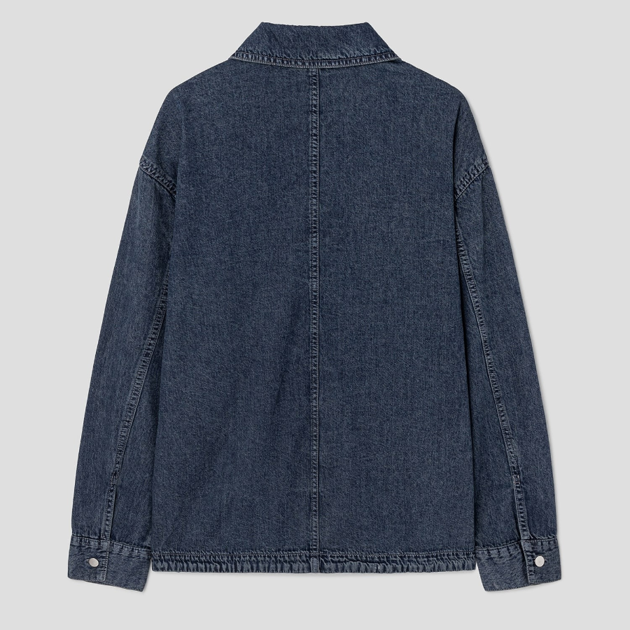 8 seconds Lightweight Panel Denim Shacket — Blue