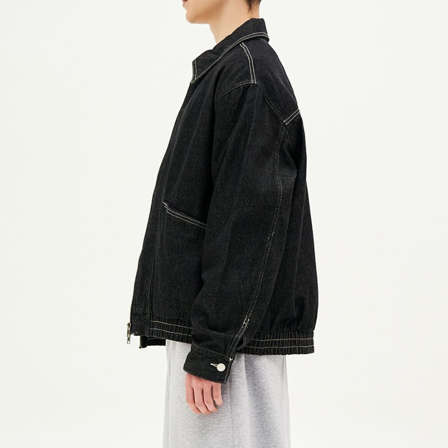 8 seconds Denim Drizzler Jacket — Black