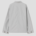 8 seconds Nylon Zip-Up Shacket — Light Grey