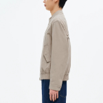 8 seconds Stand Collar Cotton Blouson — Beige