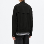 8 seconds Stand Collar Cotton Blouson — Black