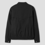 8 seconds Stand Collar Cotton Blouson — Black