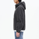 8 seconds Hooded Peach Cotton Outer — Ash