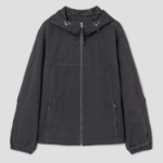 8 seconds Hooded Peach Cotton Outer — Ash