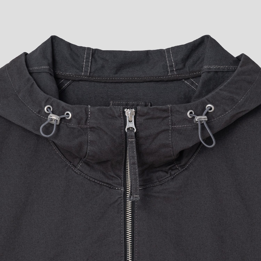 8 seconds Hooded Peach Cotton Outer — Ash