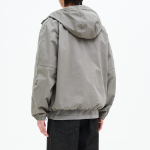 8 seconds Hooded Peach Cotton Outer — Khaki