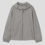 8 seconds Hooded Peach Cotton Outer — Khaki