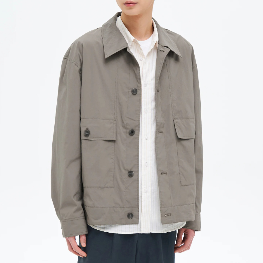 8 seconds Nylon Blouson Jacket — Beige