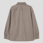 8 seconds Wool-like Hairy Oversized Shacket — Beige