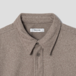 8 seconds Wool-like Hairy Oversized Shacket — Beige