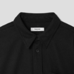 8 seconds Wool-like Hairy Oversized Shacket — Black