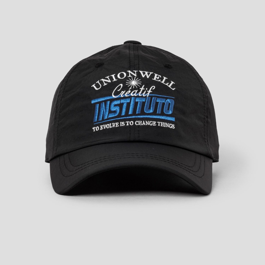 8 seconds Nylon Varsity Embroidery Ball Cap — Black