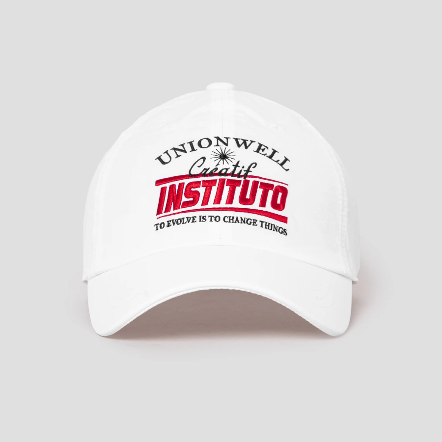 8 seconds Nylon Varsity Embroidery Ball Cap — White