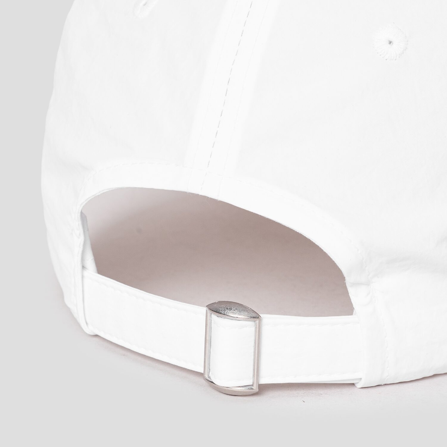 8 seconds Nylon Varsity Embroidery Ball Cap — White