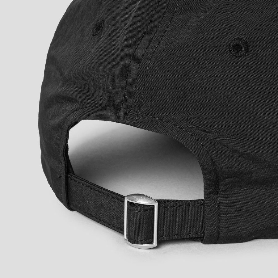 8 seconds Nylon Embroidery Ball Cap — Black