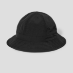 8 seconds Nylon Round Bucket Hat — Black