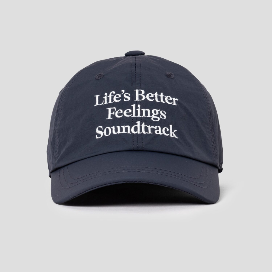 8 seconds Nylon Lettering Embroidery Ball Cap — Navy