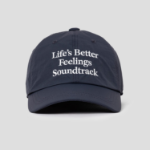 8 seconds Nylon Lettering Embroidery Ball Cap — Navy