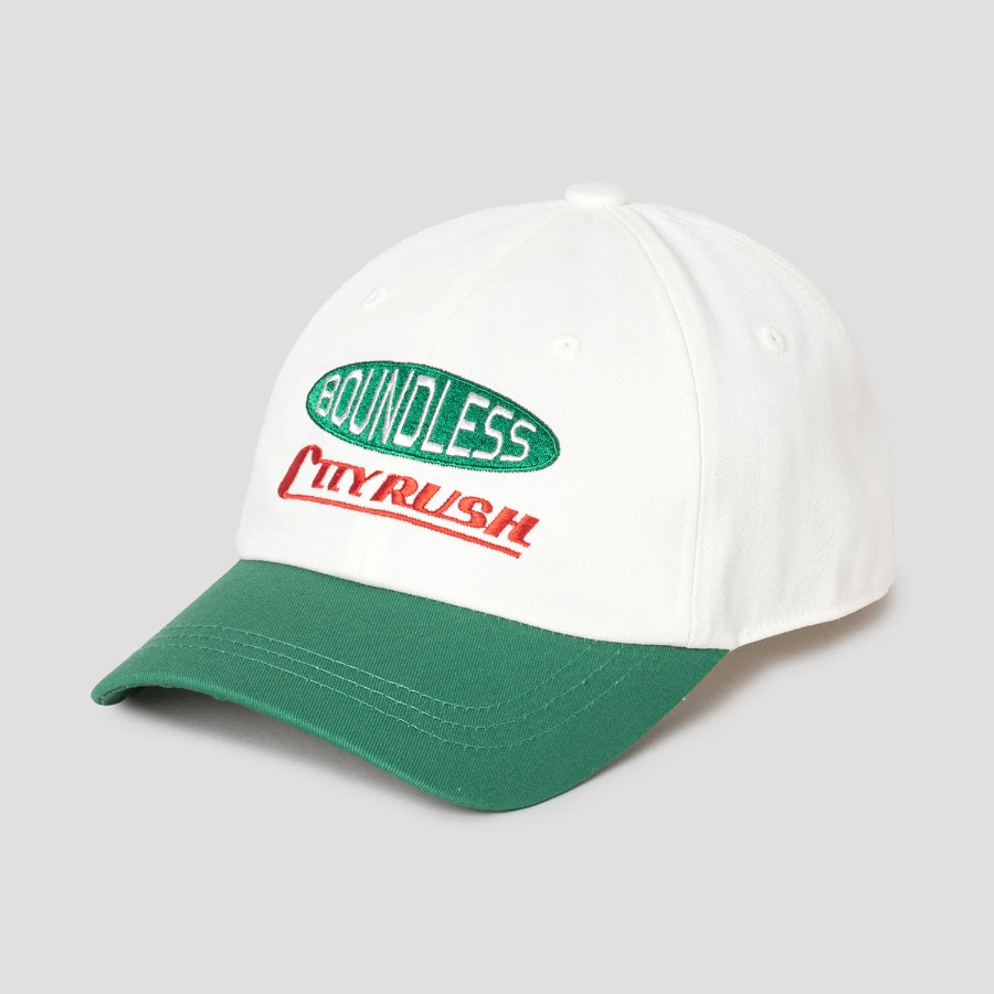 8 seconds Color-Block Embroidery Ball Cap — Green