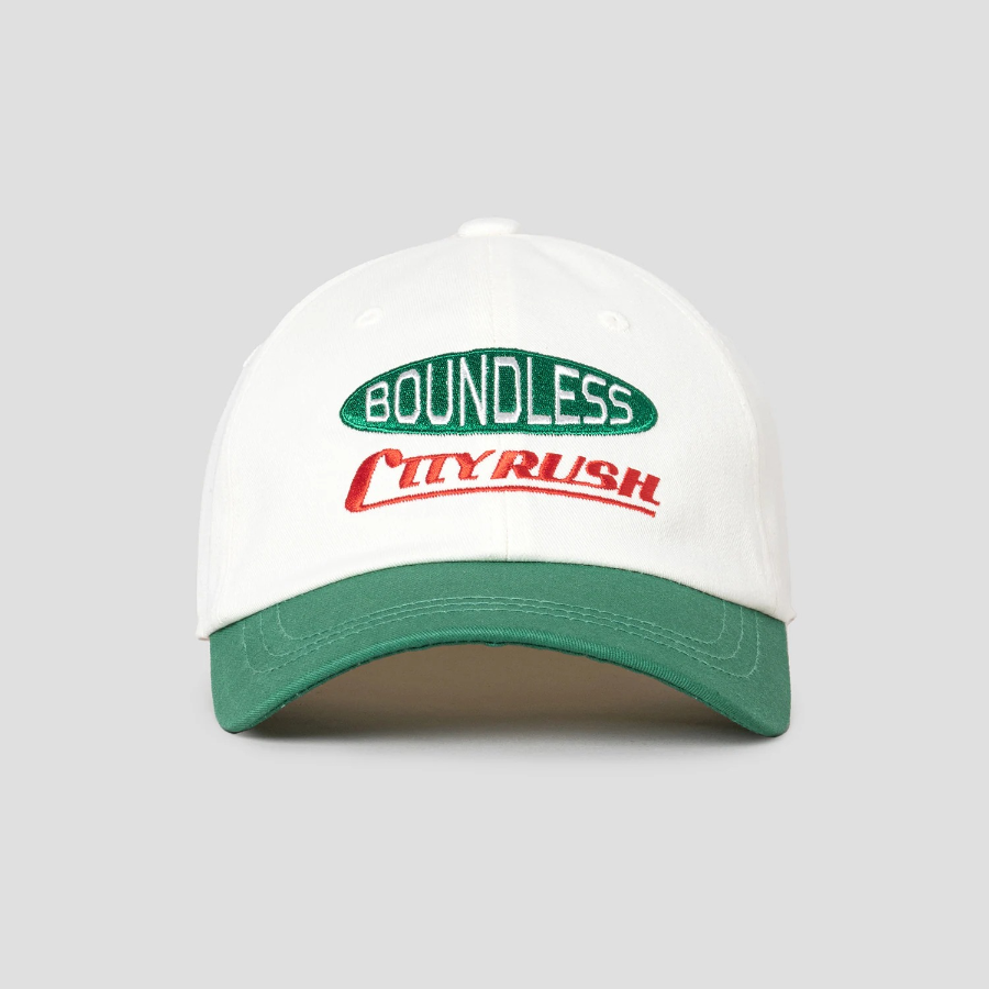 8 seconds Color-Block Embroidery Ball Cap — Green