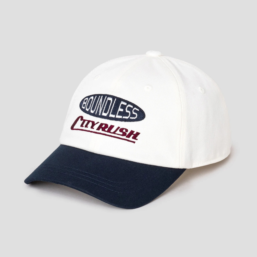 8 seconds Color-Block Embroidery Ball Cap — Navy