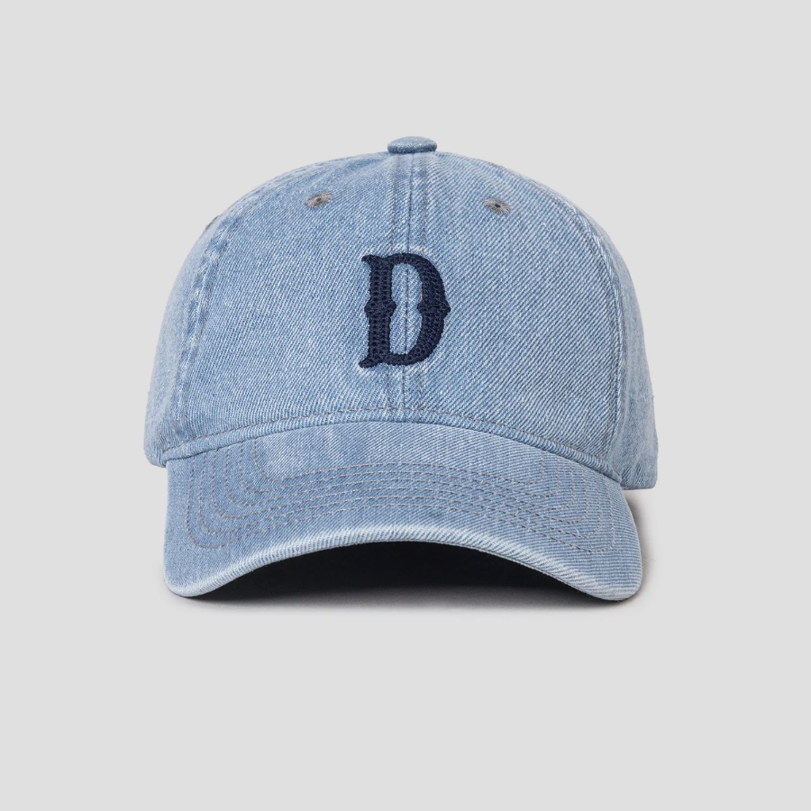 8 seconds Denim Volume Embroidery Ball Cap — Sky Blue