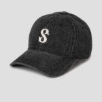 8 seconds Denim Volume Embroidery Ball Cap — Black