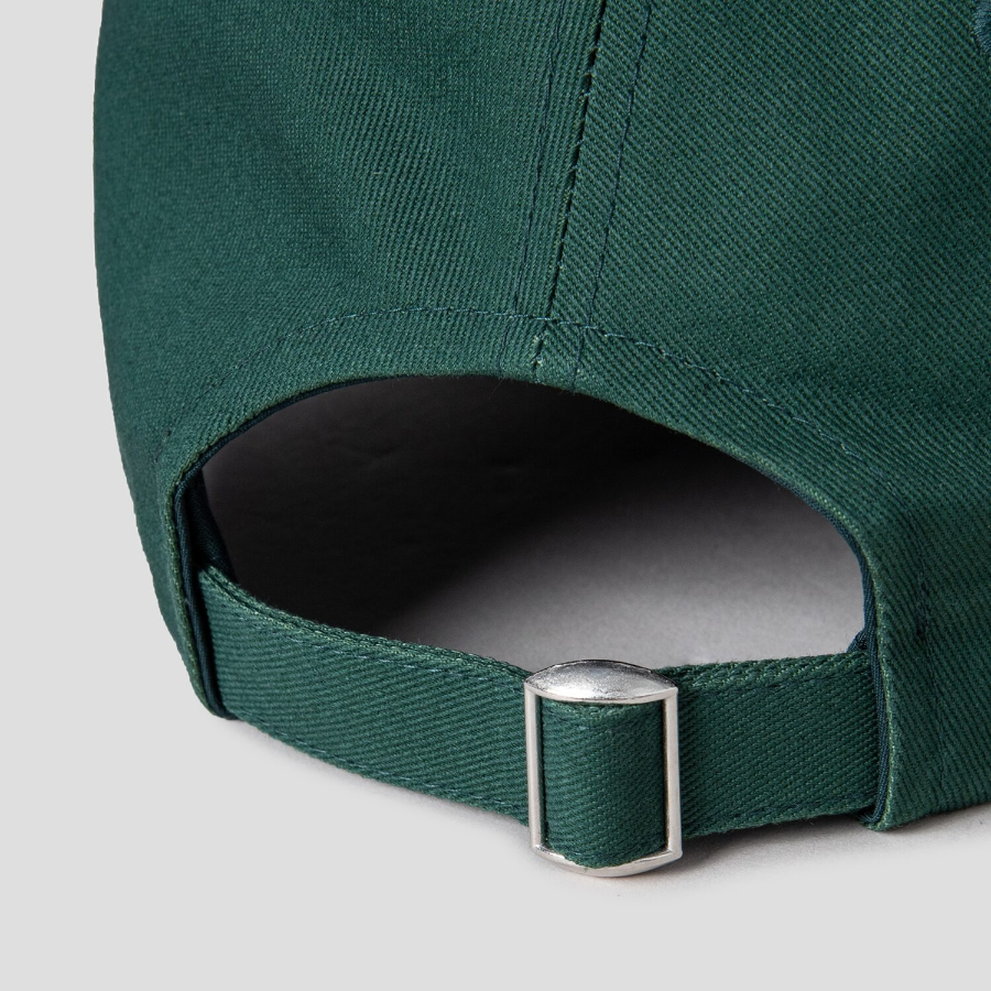 8 seconds Cotton 3-Line Typo Ball Cap — Green