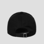 8 seconds Cotton 3-Line Typo Ball Cap — Black