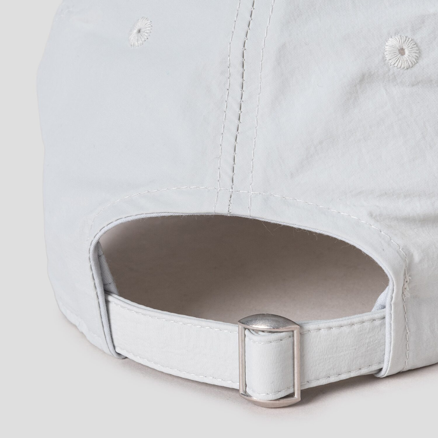 8 seconds Nylon Lettering Embroidery Ball Cap — Light Grey
