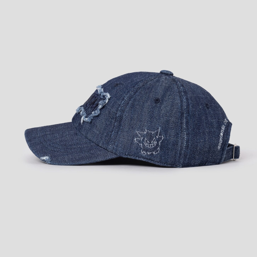 8 seconds Phantom Denim Destroyed Ball Cap — Blue