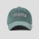 8 seconds Corduroy Embroidery Ball Cap — Green