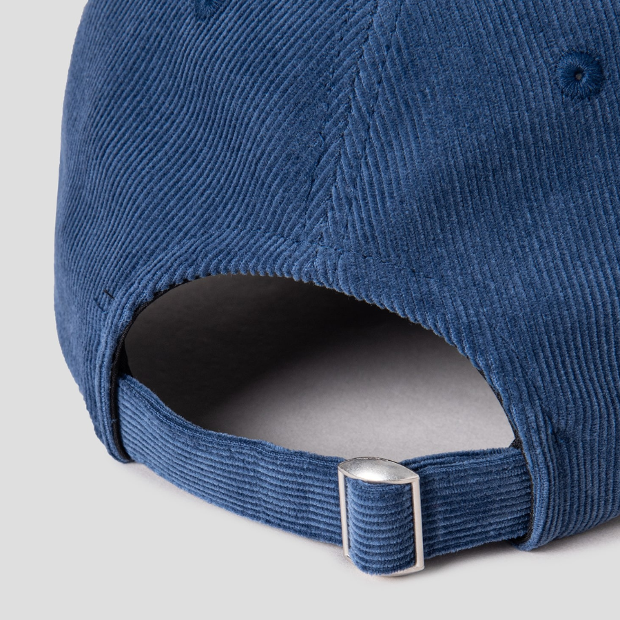 8 seconds Corduroy Embroidery Ball Cap — Blue