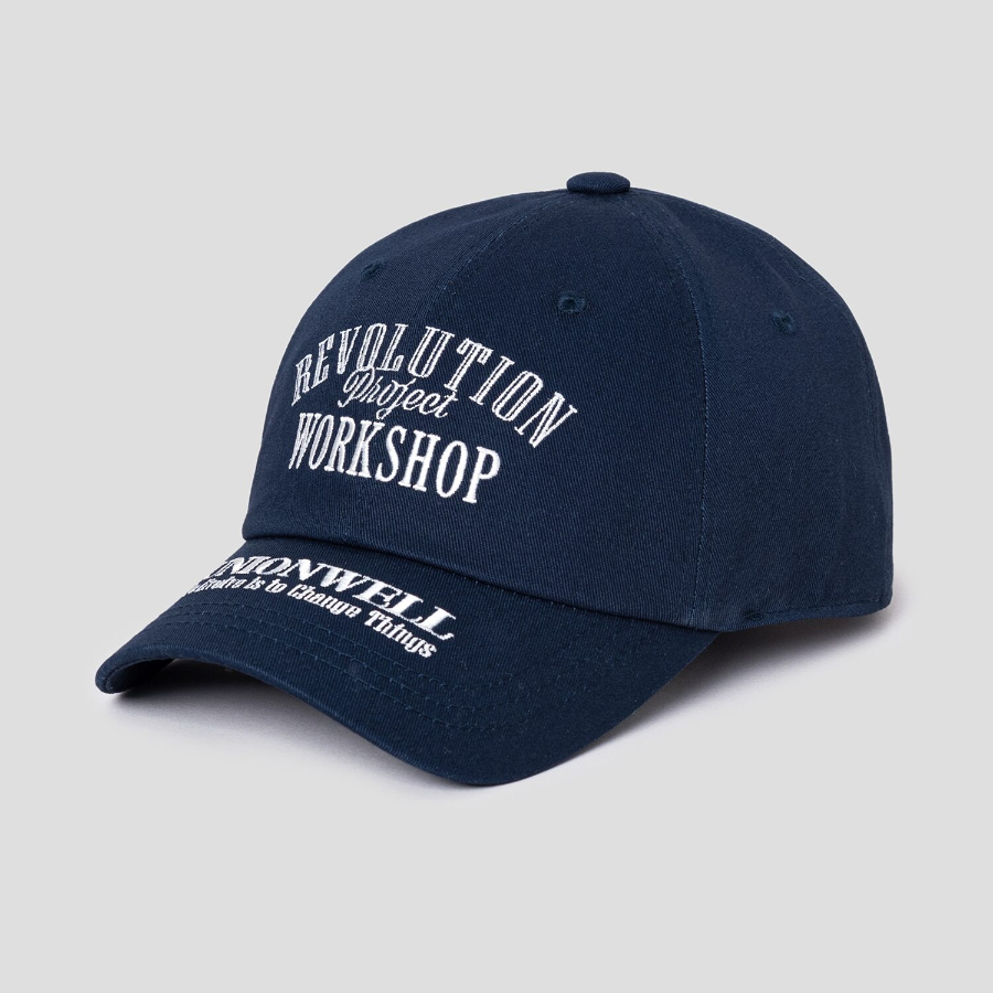8 seconds Brim Embroidery Ball Cap — Navy