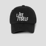 8 seconds Cotton Chain Embroidery Ball Cap — Black