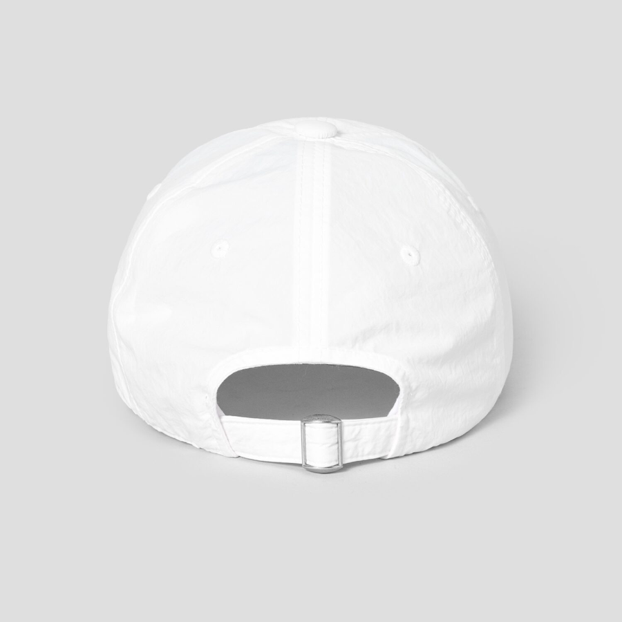8 seconds Washed Wappen Logo Ball Cap — White