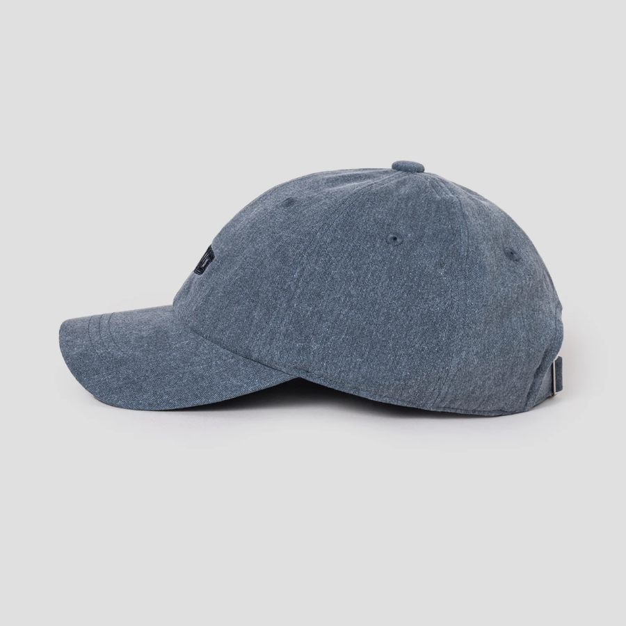 8 seconds Washed Wappen Logo Ball Cap — Ash
