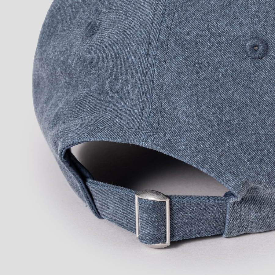 8 seconds Washed Wappen Logo Ball Cap — Ash