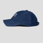 8 seconds Denim Square Embroidery Ball Cap — Blue