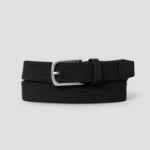 8 seconds 30mm Tube Style Elastane Belt — Black