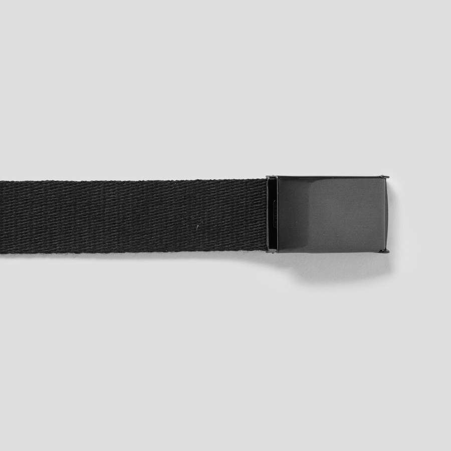 8 seconds 30mm Open Buckle Webbing Tape Belt — Black