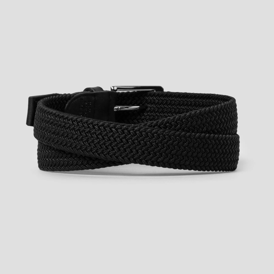8 seconds 30mm Elastane Webbing Belt — Black