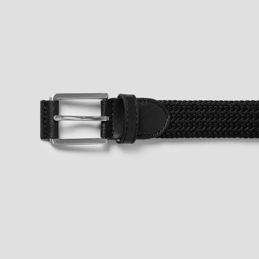 8 seconds 30mm Elastane Webbing Belt — Black
