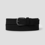 8 seconds 30mm Tube-Type Elastane Belt — Black