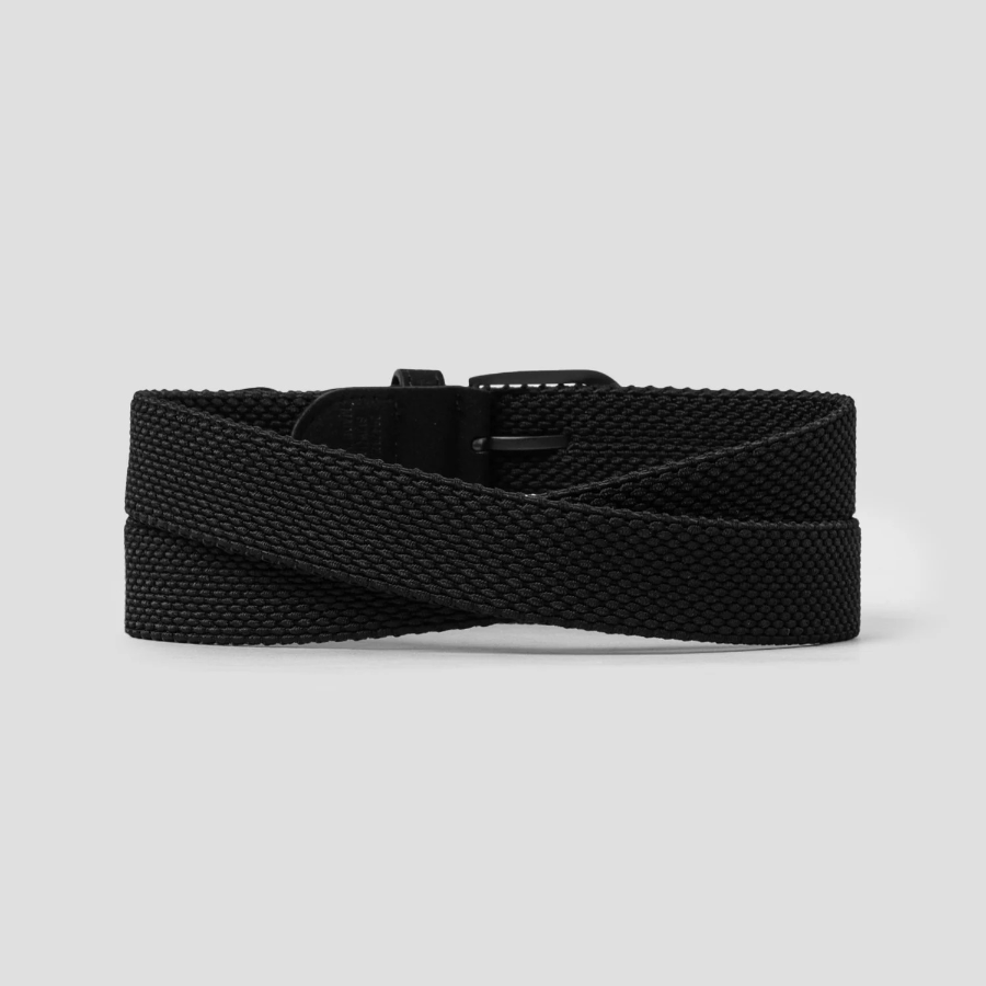 8 seconds 30mm Tube-Type Elastane Belt — Black