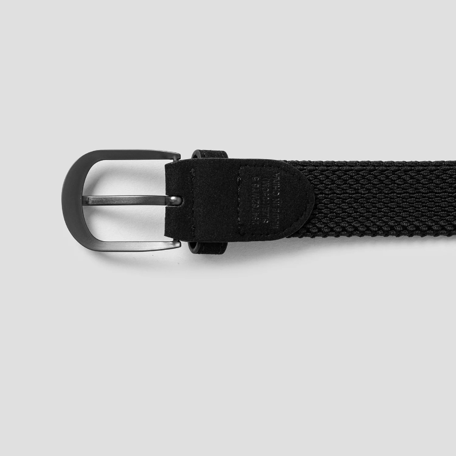 8 seconds 30mm Tube-Type Elastane Belt — Black