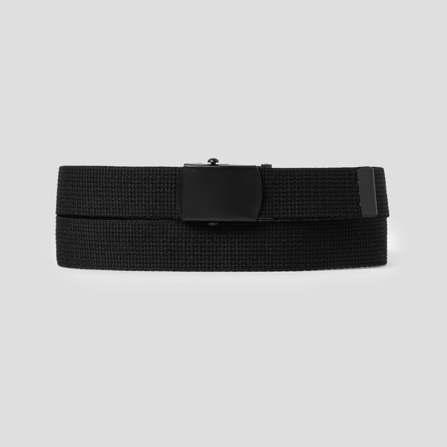 8 seconds 30mm Webbing Tape Easy Buckle Belt — Black