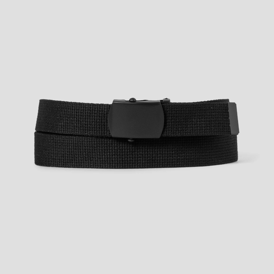 8 seconds 30mm Webbing Tape Easy Buckle Belt — Black